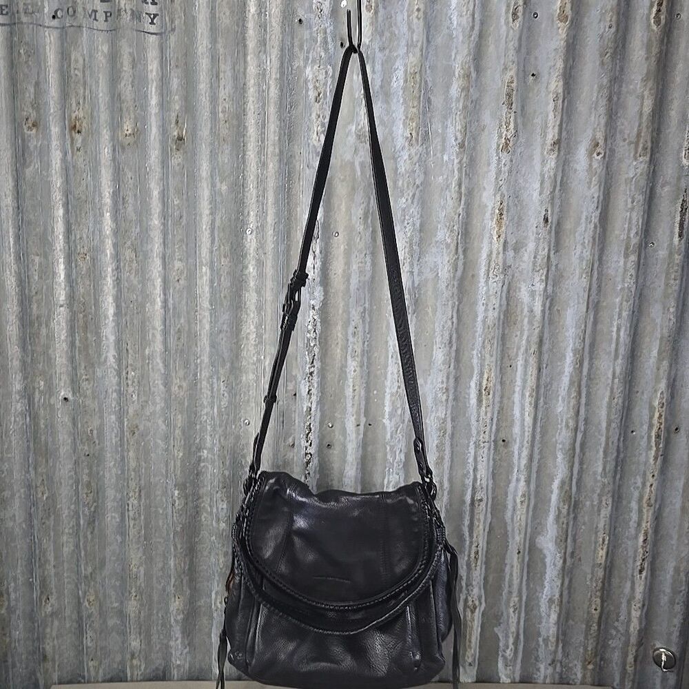 Aimee Kestenberg Handbag all for love Black Woven Strap Crossbody Shoulder - Picture 2 of 12